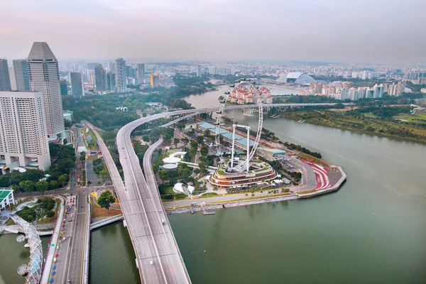 Aerial view of Singapore — Stock Photo, Image