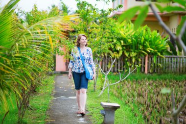 Avrupa turizm Bali Ubud içinde yürüyüş
