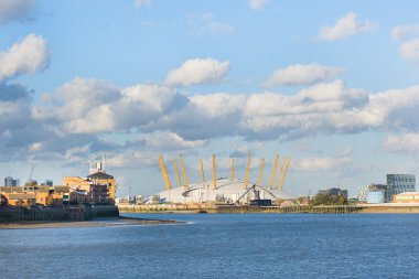 Greenwich, Londra, İngiltere'de görülen Millennium Dome