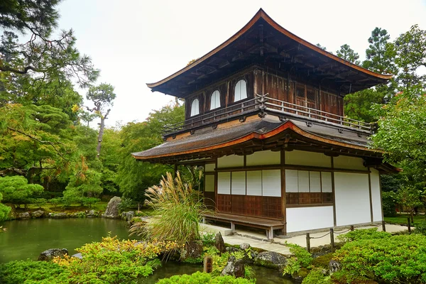 Ginkakuji ναός (το χρυσό περίπτερο) στο Κυότο — Φωτογραφία Αρχείου