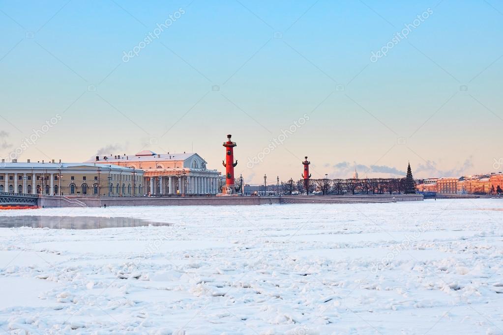 Rostral Columns and Spit of Vasilyevsky Island