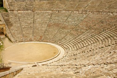 epidaurus, Yunanistan'ın antik tiyatroda