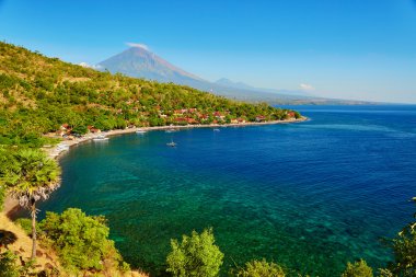 Doğal görünümünü Agung yanardağı, Bali, Endonezya