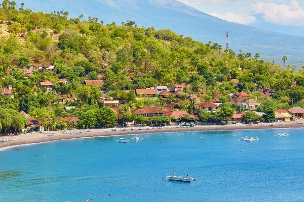 Traditionell, balinesisk by i östra Bali — Stockfoto