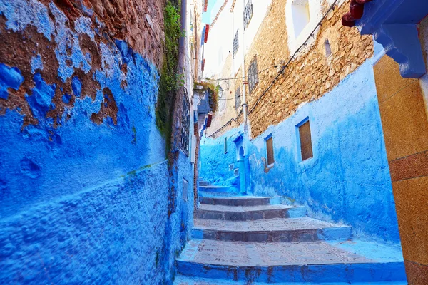 Straße in der Medina von Chefchaouen, Marokko — Stockfoto