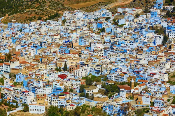 Vista aérea de Chefchaouen, Marruecos —  Fotos de Stock