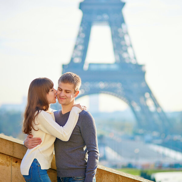 Romantic couple in Paris