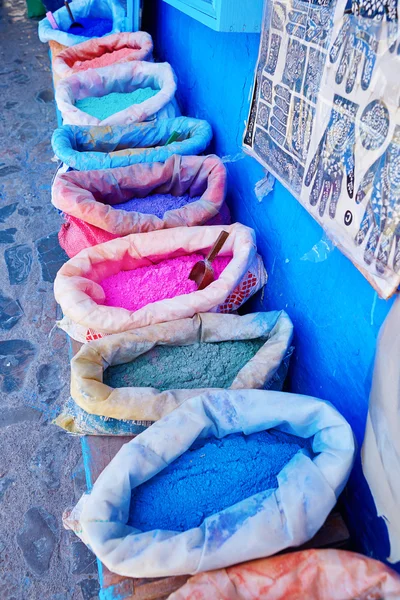 Traditional market in Chefchaouen, Morocco — Stock Photo, Image