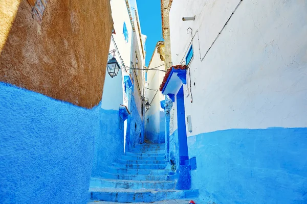 Schöne blaue Medina von chefchaouen, Marokko — Stockfoto