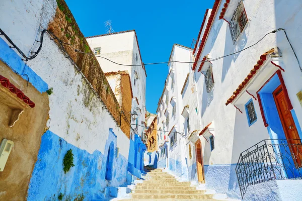 Gyönyörű kék medina-Chefchaouen, Marokkó — Stock Fotó