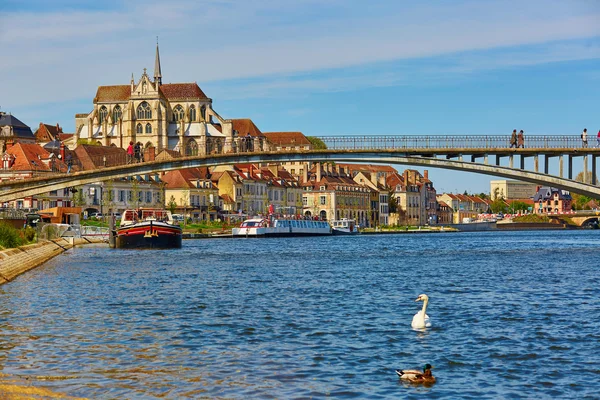 Auxerre, Burgundia, Franciaország — Stock Fotó