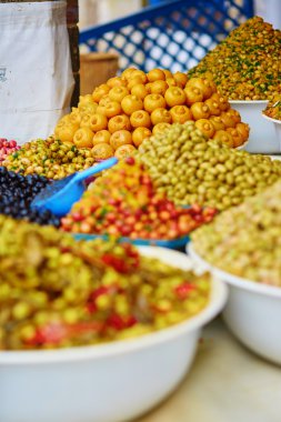 Salamura Zeytin geleneksel Fas Pazar