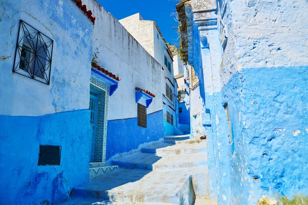 Straße in chefchaouen, Marokko — Stockfoto