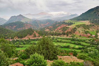 : Tizi-n-Tichka pass, Fas, Afrika