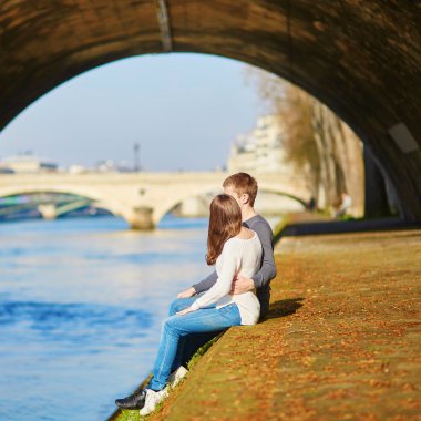 Paris güzel Romantik Çift