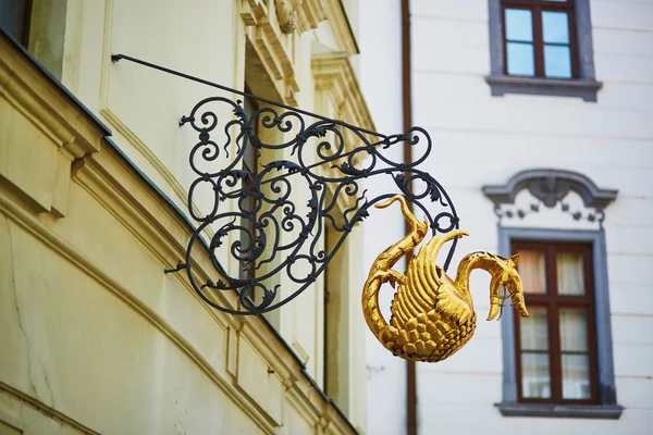 Beautiful sign in the center of Bratislava, Slovakia — Stock Photo, Image