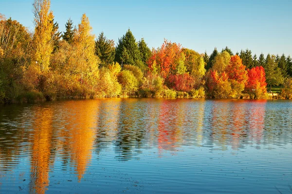 Landschaftliche Herbstlandschaft — Stockfoto