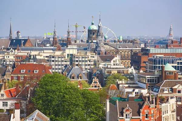 Luftaufnahme des zentralen Amsterdam — Stockfoto