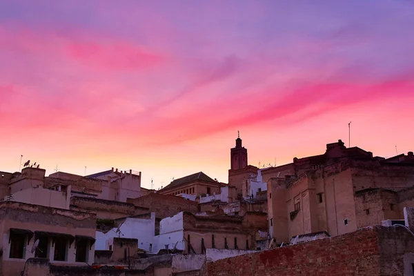 Beautiful sunset in Fez, Northern Morocco — Stock Photo, Image