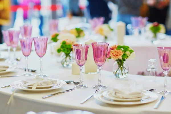 Juego de mesa para recepción de boda — Foto de Stock