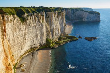 Scenic view of Etretat clipart