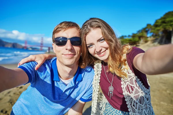 Jeunes couples en San Francisco, Californie, États-Unis — Photo