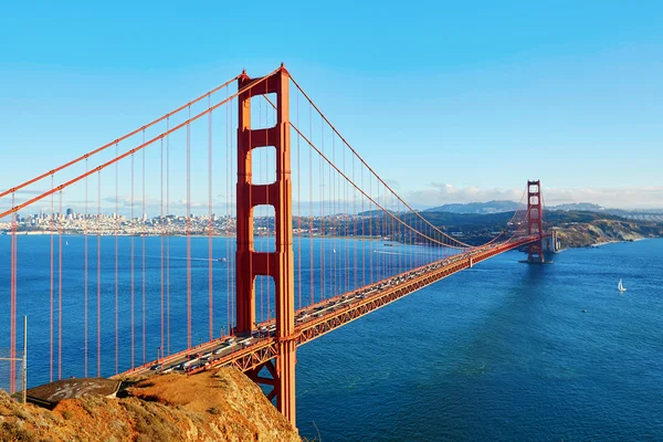 Famoso Golden Gate Bridge a San Francisco, USA — Foto Stock