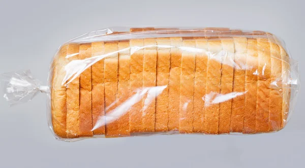 Pane in sacchetto di plastica . — Foto Stock