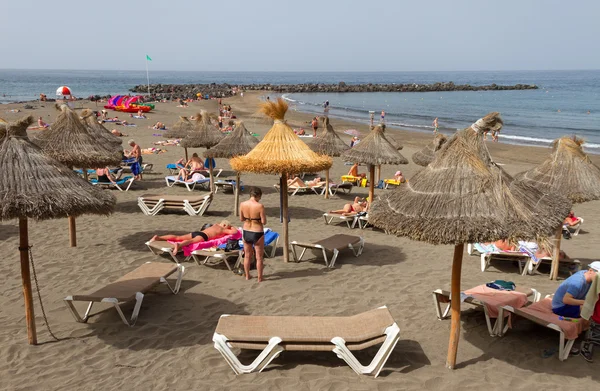 Tenerife beach üzerinde.