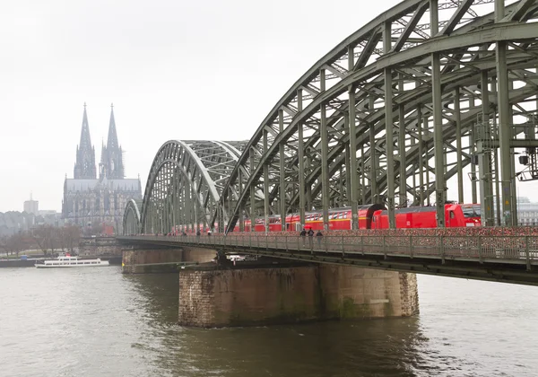 View to the train station in Cologne. — Stock Photo, Image