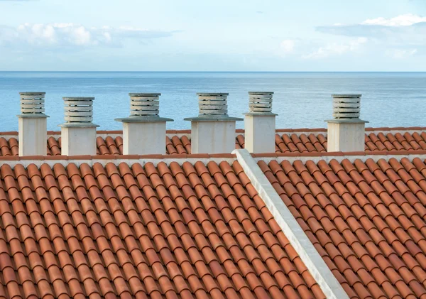 Chimenea en un techo . — Foto de Stock