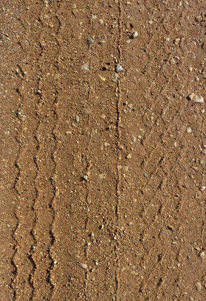 Gravel road surface.