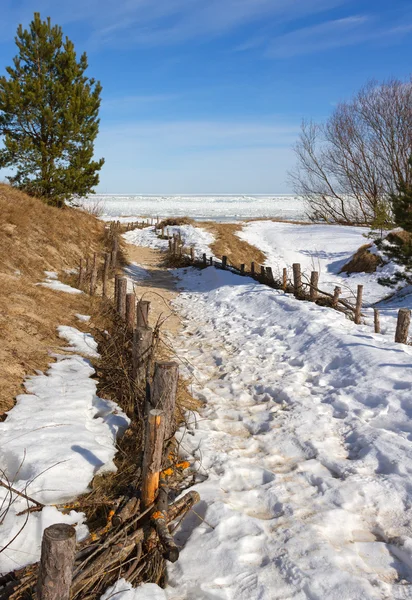 Weg am Strand. — Stockfoto