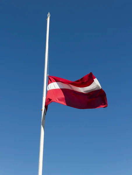 Halv stång flagga. — Stockfoto