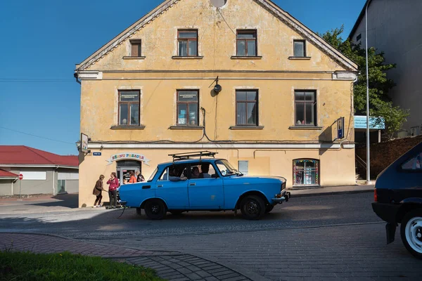 Latvia Saldus Septiembre Saldus Una Ciudad Letona Largo Ciudad Corre — Foto de Stock