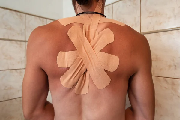 Back Pain Treatment Modern Plaster — Stock Photo, Image