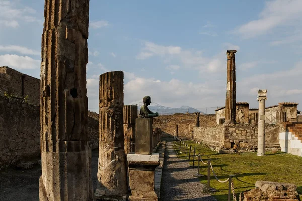 Погляд Руїни Помпеїв — стокове фото