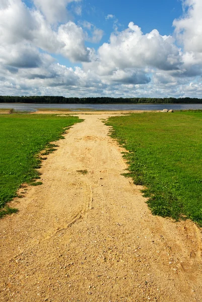 Estrada do cascalho. — Fotografia de Stock