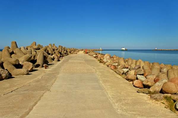 Sea gate in Venspils. — Stock Photo, Image