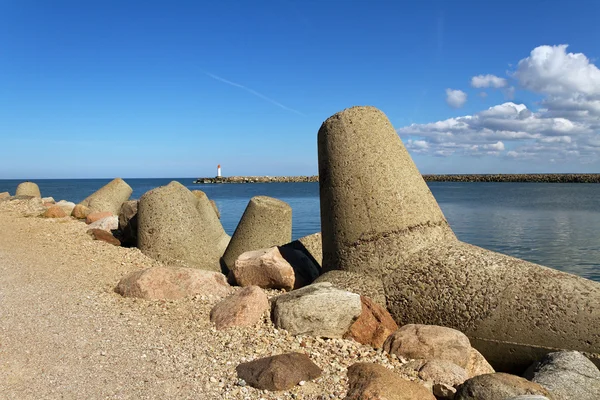 Breakwater a Venspils . — Foto Stock