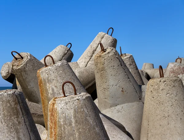 Breakwater in Venspils. — Stock Photo, Image