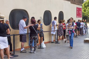 Sıra insan Barselona.