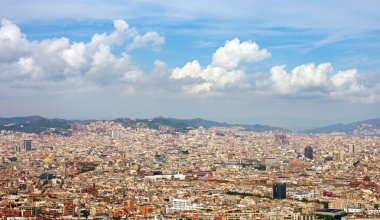 Barcelona görünümüne.