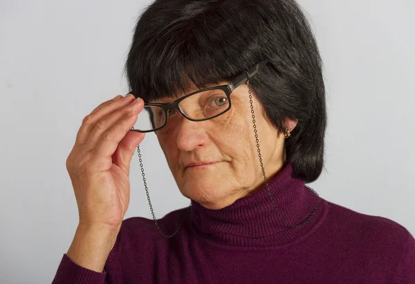 Woman with glasses. — Stock Photo, Image