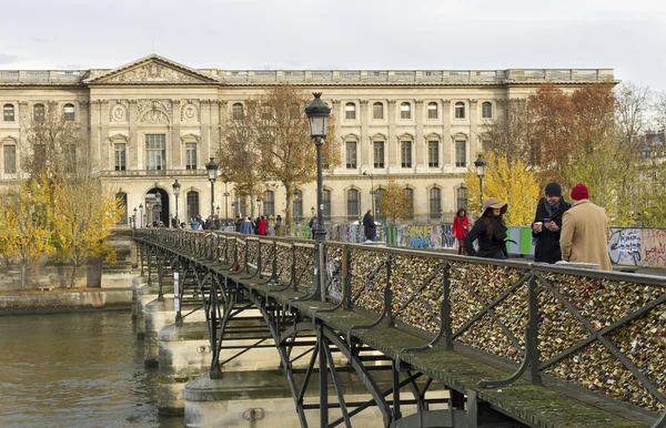 Most pont des arts. — Zdjęcie stockowe