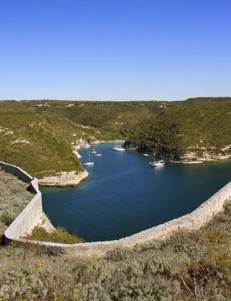 Bonifacio'daki Kale. — Stok fotoğraf