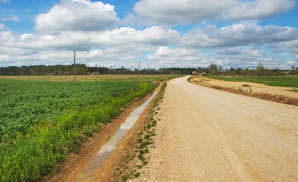 Landvei. – stockfoto