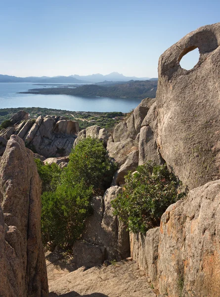 View to the sea from cliff. — Stock Photo, Image