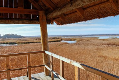 Kuş Gözlem kulesinden görüntülemek.