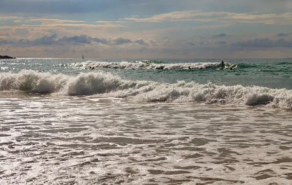 Vista a la costa en marea baja . — Foto de Stock